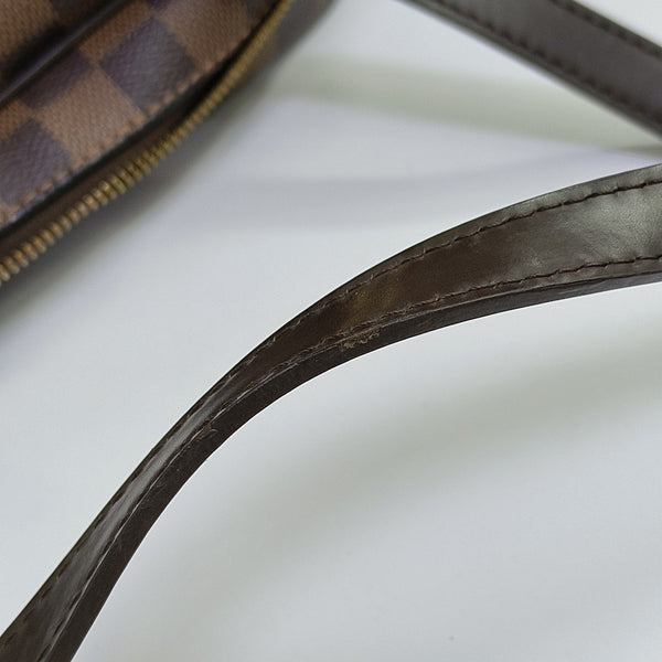 RIVINGTON PM Damier Ebene Coated Canvas Brown