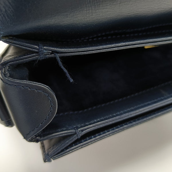 Calfskin Crossbody Bag Blue