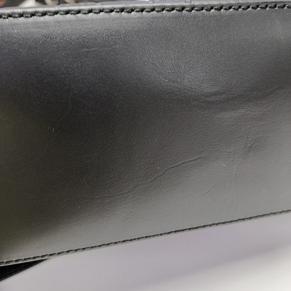 Ligne Shima Monogram Calfskin Black