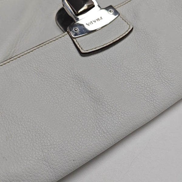 Calfskin Shoulder Bag White
