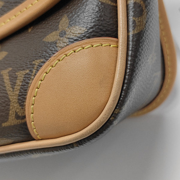 DIANE Monogram Coated Canvas Brown
