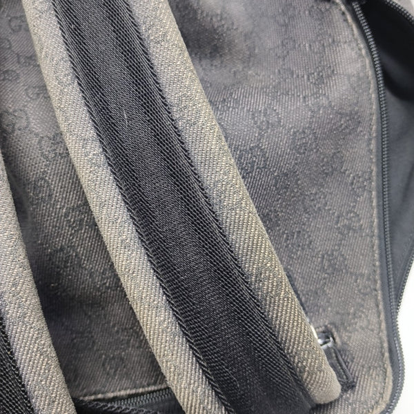 Monogram Fabric Backpack Gray