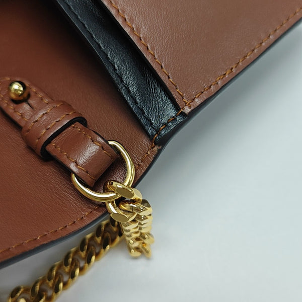 Calfskin Shoulder Bag Multicolor