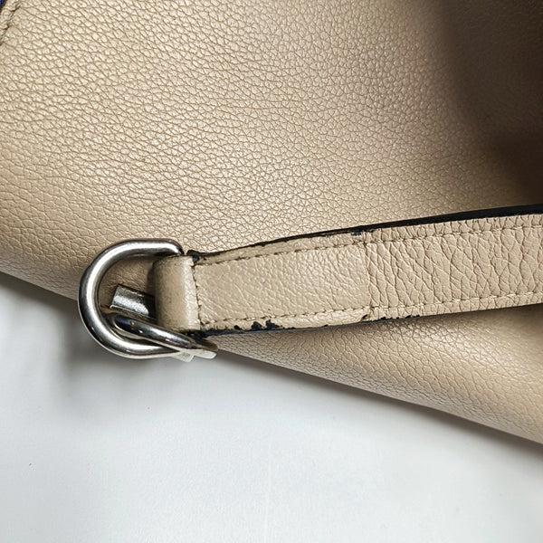 Authenticated pre-owned LOCKME Calfskin Blue - Shoulder Bag at Looply