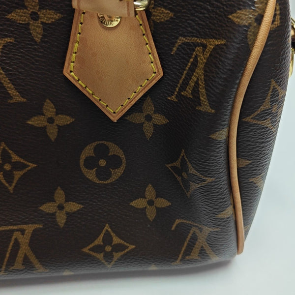 SPEEDY 20 Monogram Coated Canvas Brown