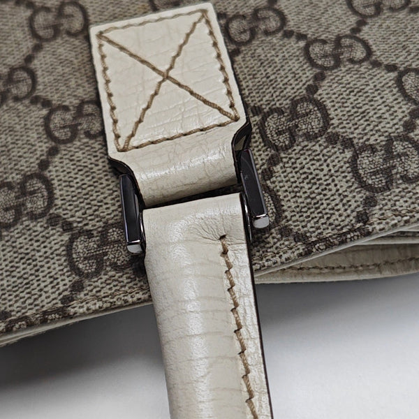 Monogram Coated Canvas Tote Bag Beige