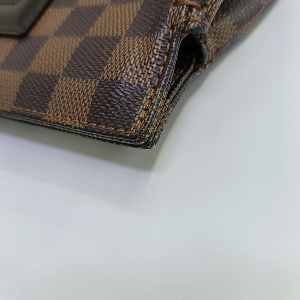 PARIOLI PM Damier Ebene Coated Canvas Brown