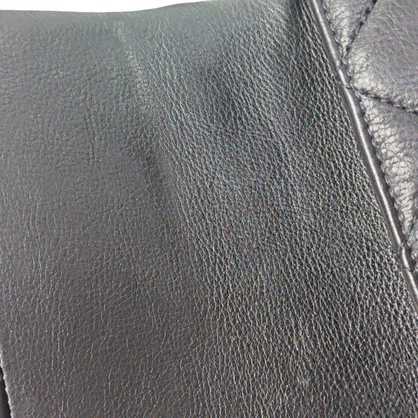 Quilted Calfskin Shoulder Bag Black