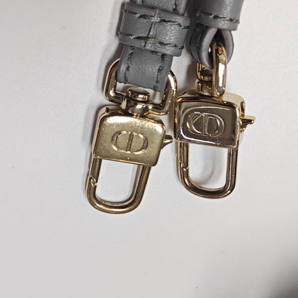 Vanity Lady Dior Super Mini Cannage Lambskin Gray