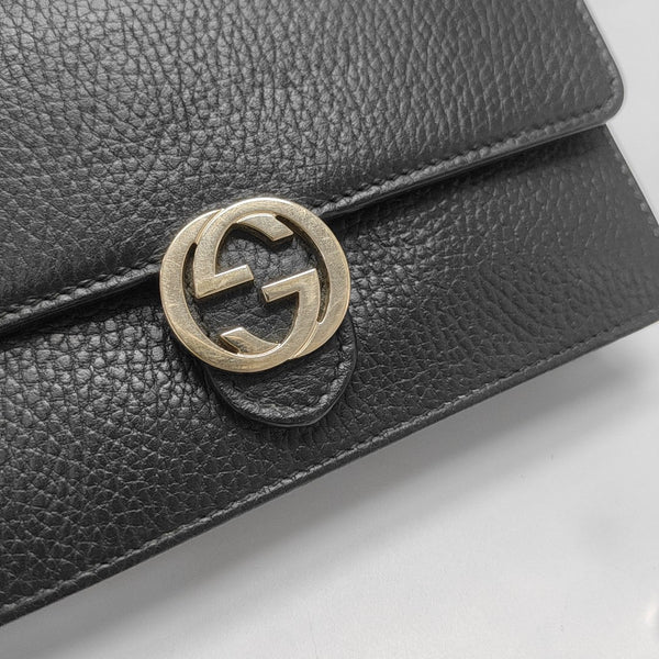 Interlocking G Small Calfskin Black