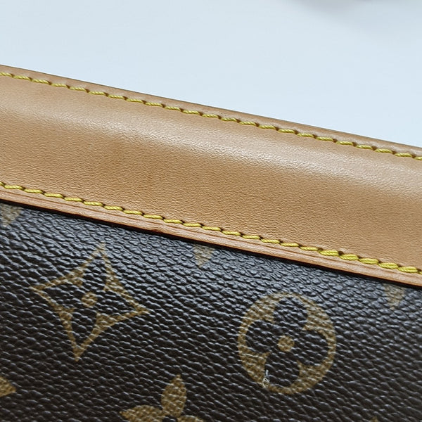 ALMA PM Monogram Coated Canvas Brown