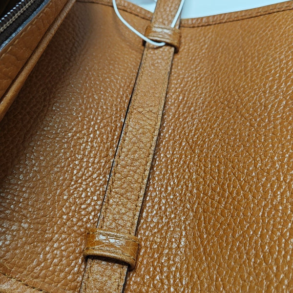 Calfskin Shoulder Bag Brown