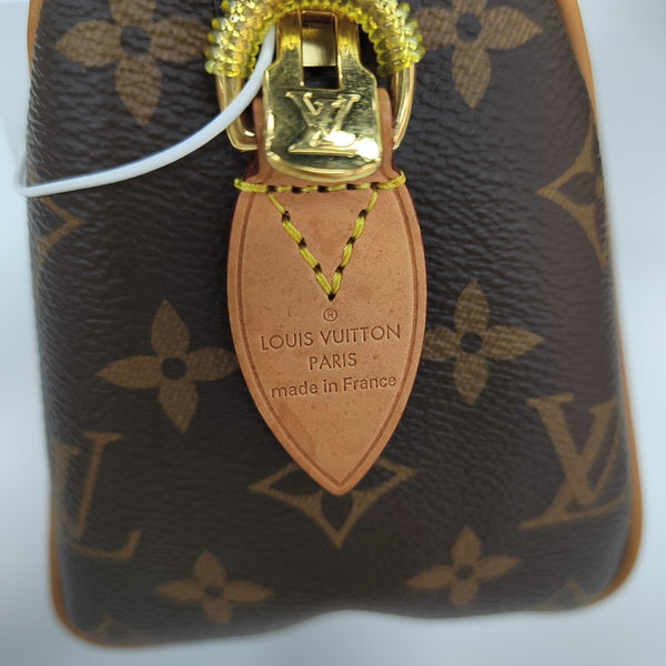 SPEEDY 20 Monogram Coated Canvas Brown