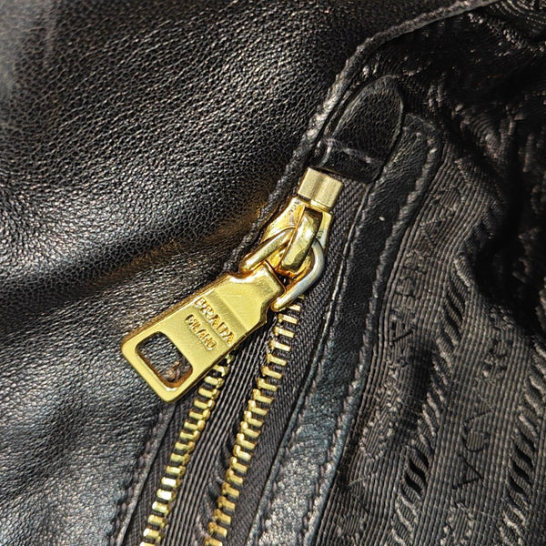 Nylon Top Handle Bag Black