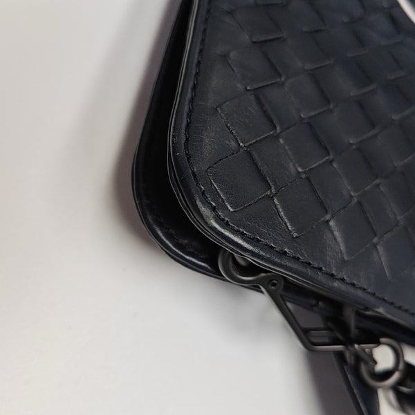 Calfskin Shoulder Bag Blue