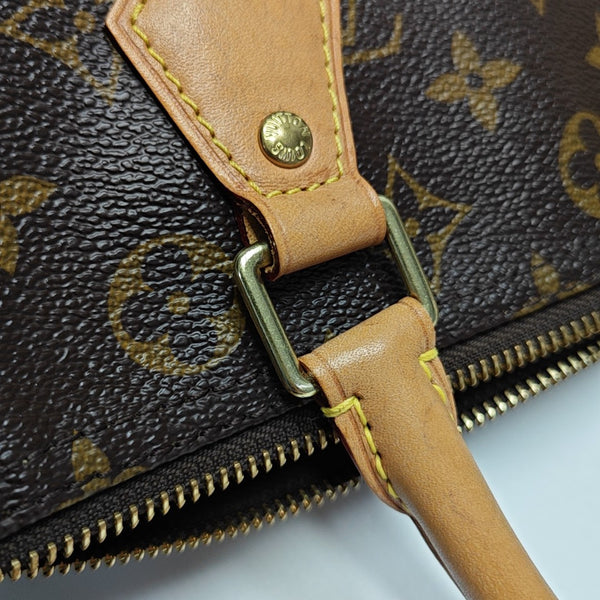 SPEEDY 30 Monogram Coated Canvas Brown