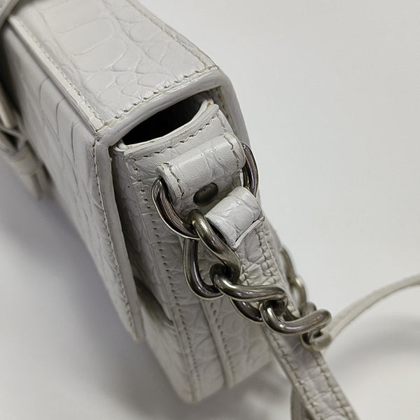 Calfskin Shoulder Bag White