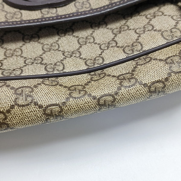 GG Messenger Monogram Coated Canvas Black