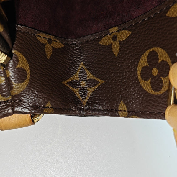 MONTAIGNE BB Monogram Coated Canvas Brown