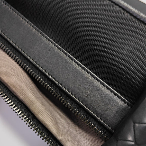 Fabric Top Handle Bag Black