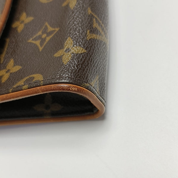 FLORENTINE Monogram Coated Canvas Brown