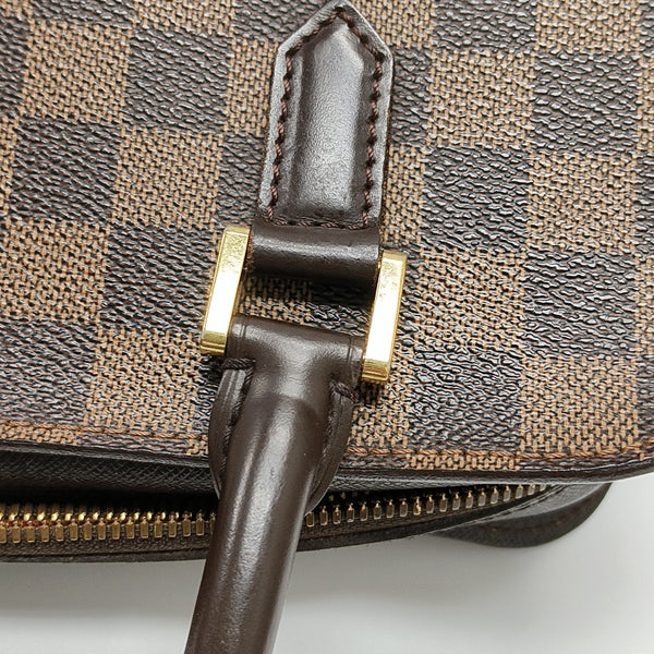 TRIANA Damier Ebene Coated Canvas Brown