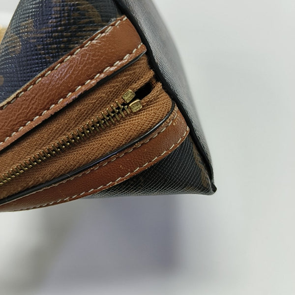 TRIOMPHE CANVAS Mini Coated Canvas Brown