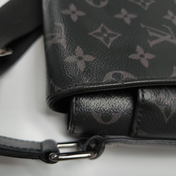 DISTRICT MM Monogram Coated Canvas Black
