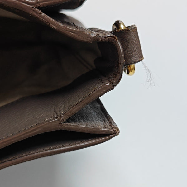 Calfskin Shoulder Bag Gray