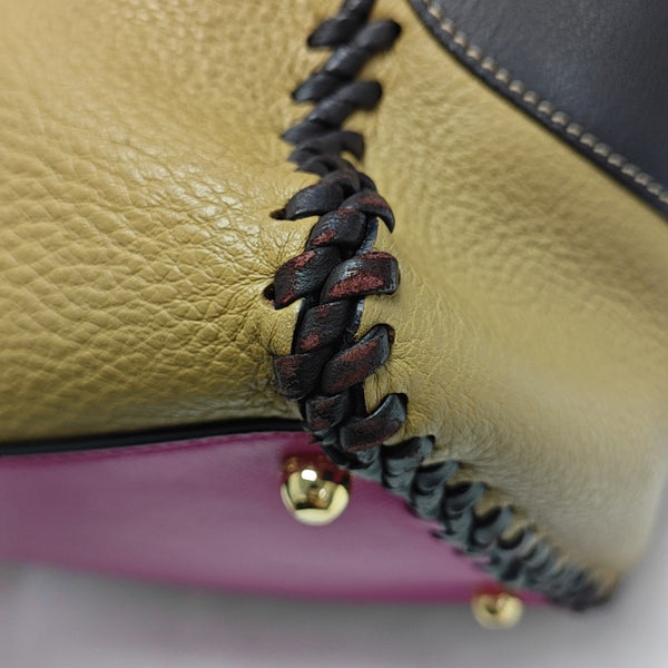 Calfskin Shoulder Bag Brown