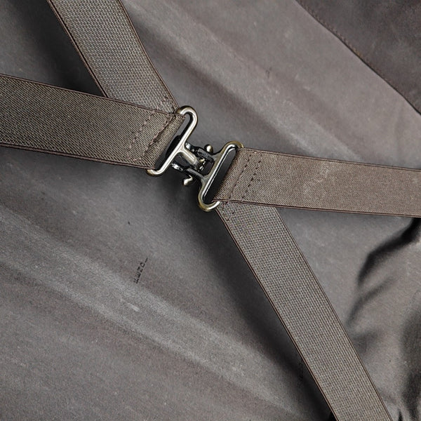 Coated Canvas Luggage Brown