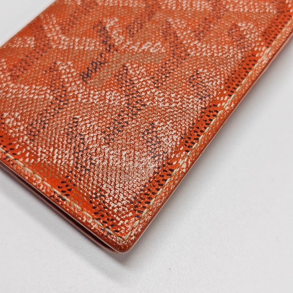Saint-Marc PM Coated Canvas Orange Card Holder
