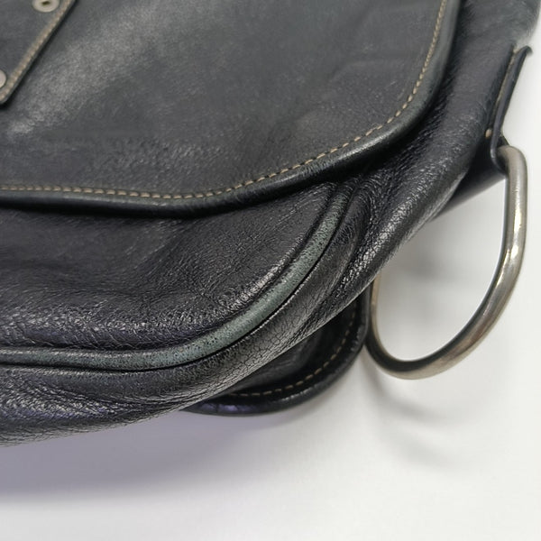 Calfskin Shoulder Bag Black