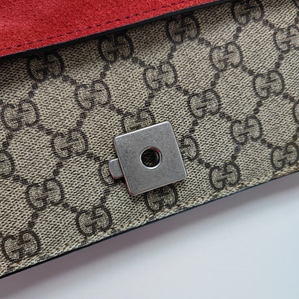 Dionysus Mini Monogram Coated Canvas Beige
