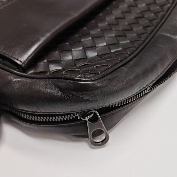 Calfskin Shoulder Bag Brown