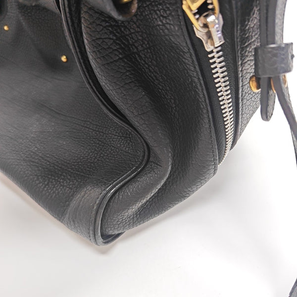 Calfskin Shoulder Bag Black