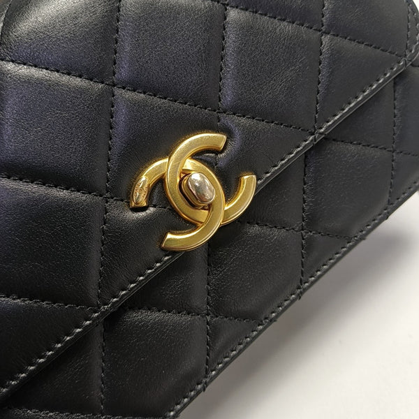 TRENDY CC Quilted Lambskin Black