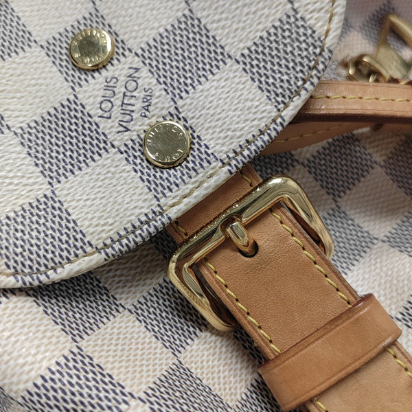 SPERONE BB Damier Azur Coated Canvas White