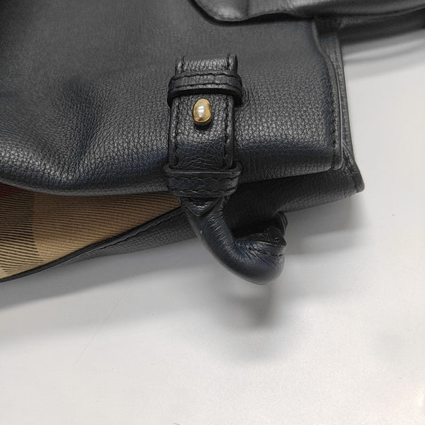 The Banner Large Calfskin Blue