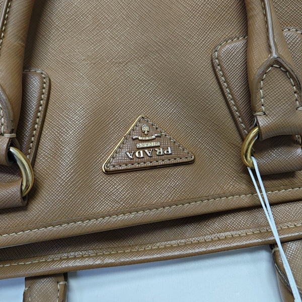 Saffiano Calfskin Tote Bag Brown