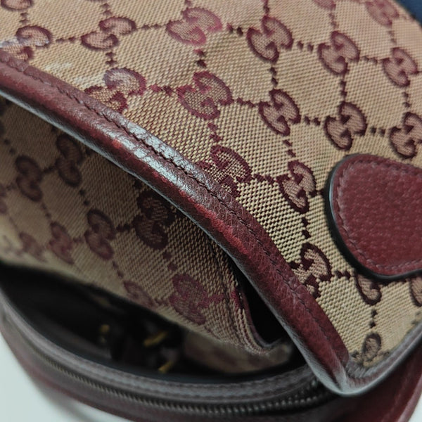 Monogram Canvas Shoulder Bag Red