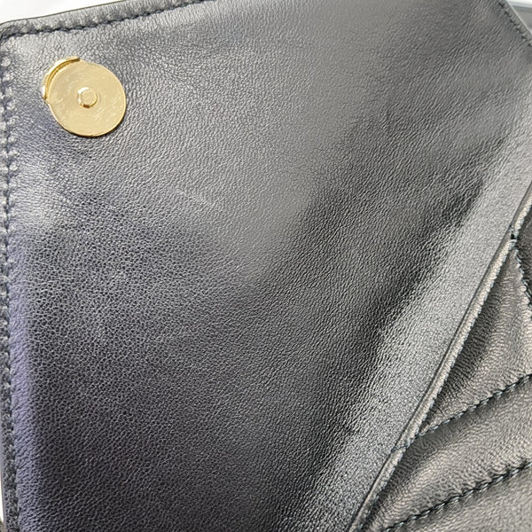 JOE Chevron Lambskin Black