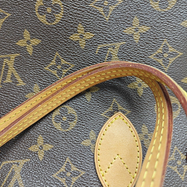 NEVERFULL PM Monogram Coated Canvas Brown