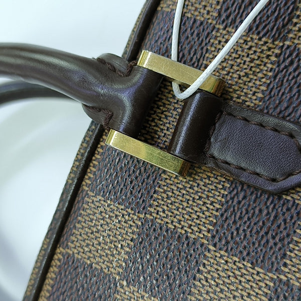 SARRIA Mini Damier Ebene Coated Canvas Brown