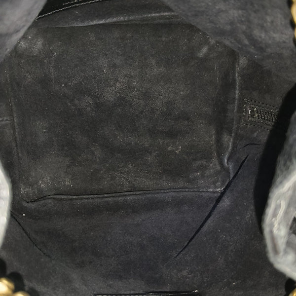 Calfskin Shoulder Bag Black