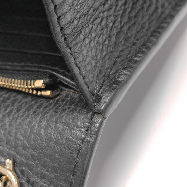 Authenticated pre-owned Interlocking G Calfskin Black - Shoulder Bag at Looply