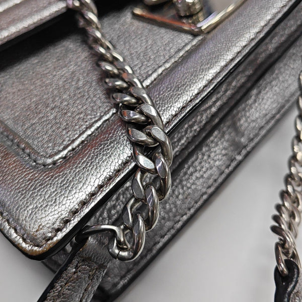Miu Confidential Calfskin Silver
