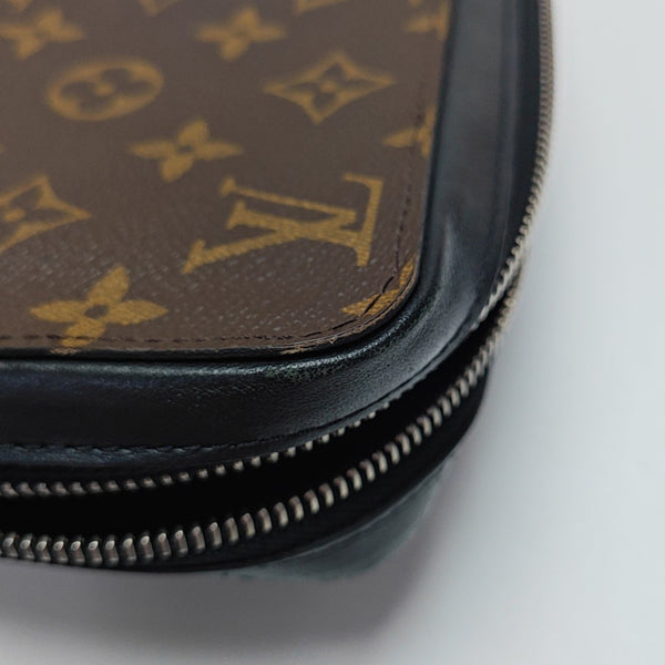 Monogram Coated Canvas Wallet Brown
