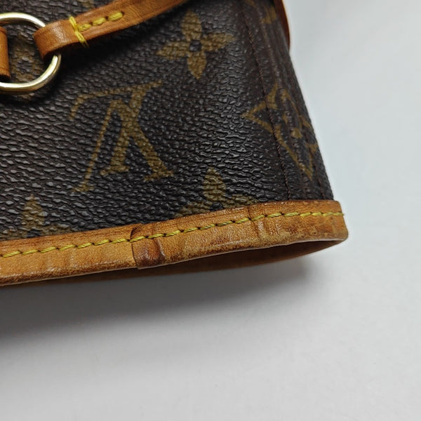 NEVERFULL MM Monogram Coated Canvas Brown