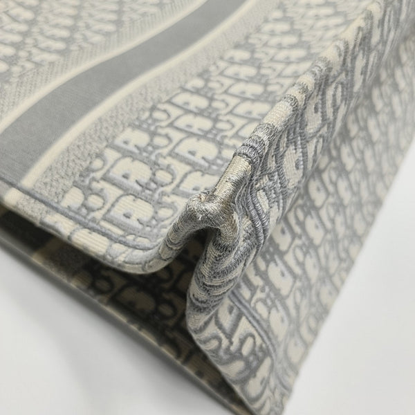 Book Tote Large Oblique Canvas Gray